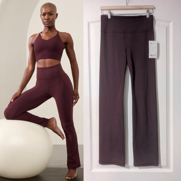 Athleta | Elation Straight Leg Pants in Spiced Cabernet - Picture 1 of 15